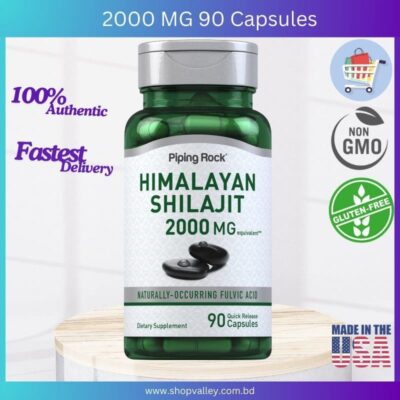 Piping Rock Shilajit Extract, 2000 mg, 90 Capsules