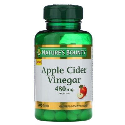 Nature's Bounty Apple Cider Vinegar, 480mg, 200 Tablets