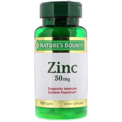 Nature’s Bounty Zinc, 50 mg, 100 Caplets