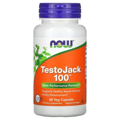 Now Foods, TestoJack 100, 60 Veg Capsules