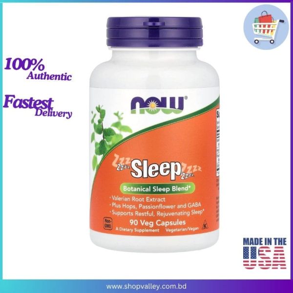 Now Foods Sleep – 90 Vegetarian Capsules (Vegan | Kosher | Halal)
