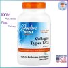 Doctor’s Best Collagen Types 1 & 3 with Vitamin C 240 Capsules Bottle