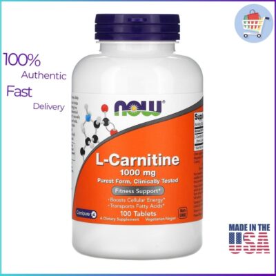 NOW Foods L-Carnitine 1000 mg Tablets bottle