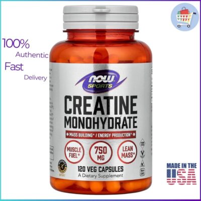 NOW Foods Creatine Monohydrate 120 Veg Capsules