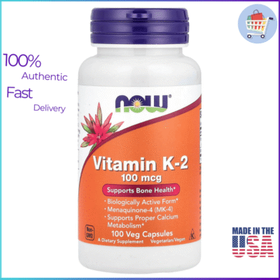 NOW Foods Vitamin K-2 MK-4 100 mcg Veg Capsules