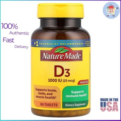 Vitamin D3 supplement for bone and immune support
