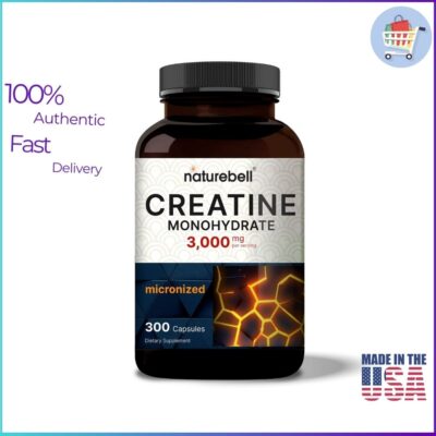 NatureBell Creatine Monohydrate 3000mg 300 Capsules bottle