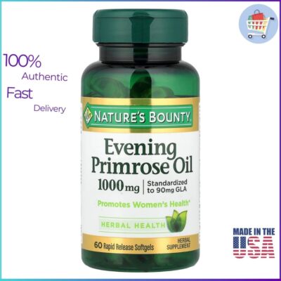 Nature’s Bounty Evening Primrose Oil 1000mg 60 Softgels Bottle