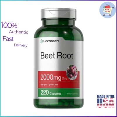 Horbaach Beet Root 2000mg 220 Capsules bottle product image