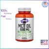 NOW Foods MCT Oil 1000 mg 150 Softgels bottle front view