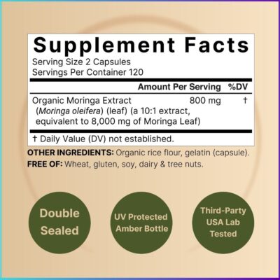NatureBell Moringa-8,000mg,240capsule