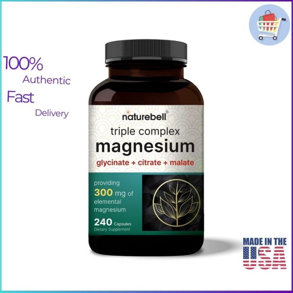 NatureBell Triple Complex Magnesium 300 mg 240 Capsules