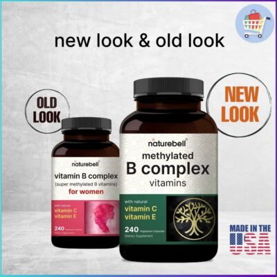 NatureBell Vitamin B Complex for Women 240 Capsules Bottle-2