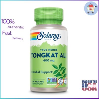 Solaray Tongkat Ali 400 mg supplement bottle – herbal testosterone support