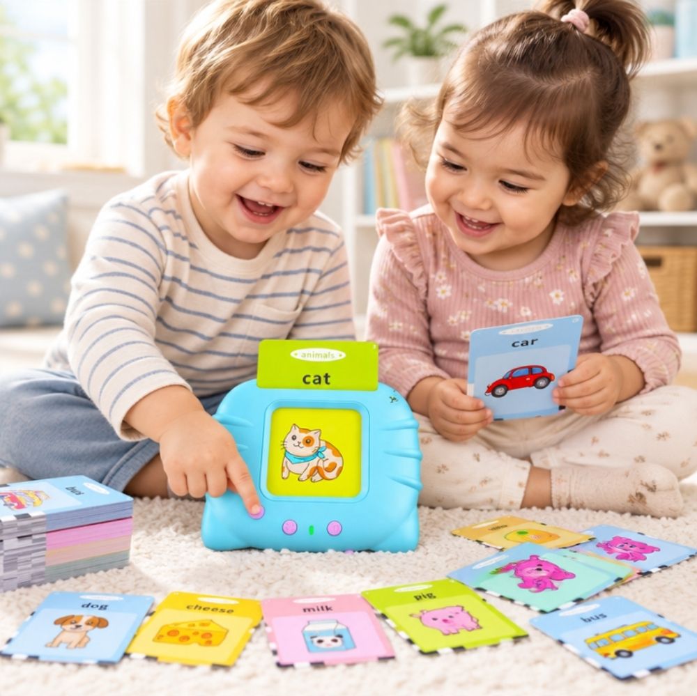 Happy World Talking Flash Card Learning Toy – শিশুদের ইংরেজি শেখার শিক্ষামূলক খেলনা - Image 2